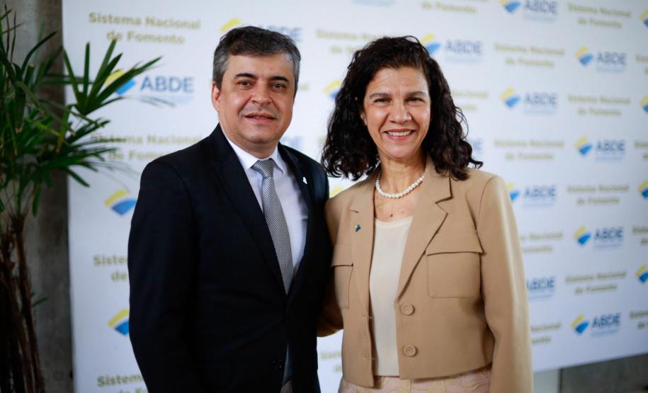 Maria Fernanda Coelho e o primeiro vice-presidente da nova gestão da ABDE, Euler Mathias