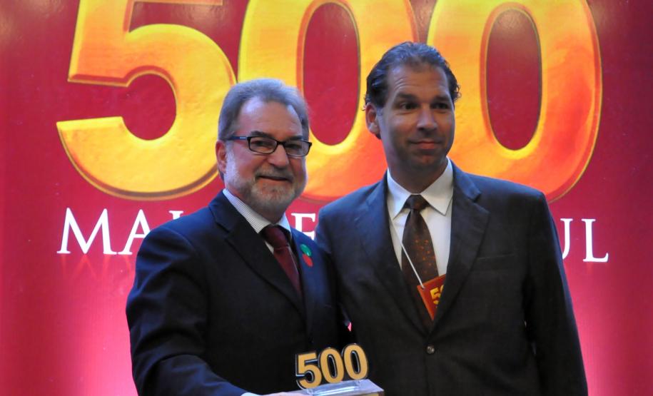 Fomento Paraná é destaque no ranking das 500 maiores do Sul 2013 Pelo terceiro ano consecutivo, a Fomento Paraná, instituição financeira de desenvolvimento do Governo do Paraná, é destaque no ranking empresarial das 500 Maiores do Sul. A empresa ficou em 1º lugar nos quesitos “liquidez” e “menor endividamento”, na 2ª colocação em “rentabilidade sobre a receita” e 5º lugar em “capital de giro” entre as 100 maiores empresas paranaenses.