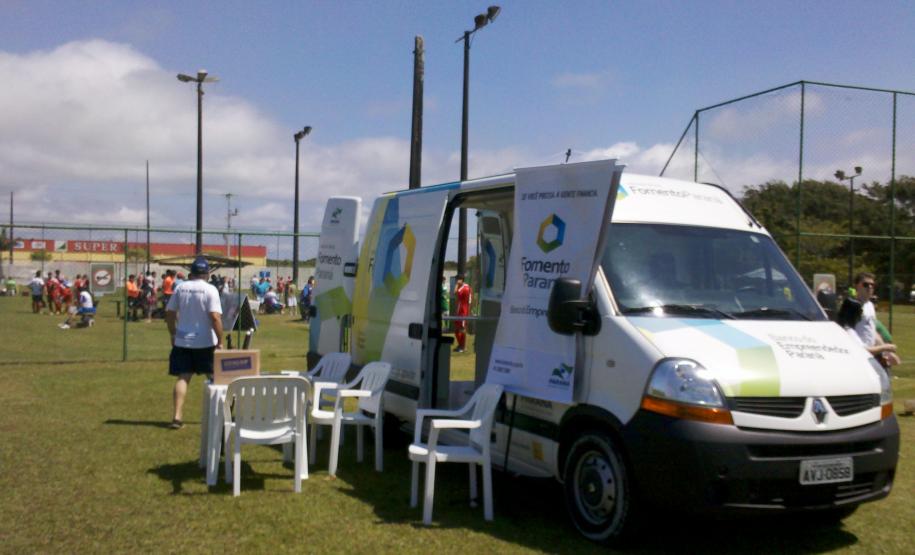 A unidade móvel da Fomento Paraná esteve na 21ª edição dos Jogos dos Contabilistas do Paraná (JocoPar), realizada no litoral do Estado neste final de semana.