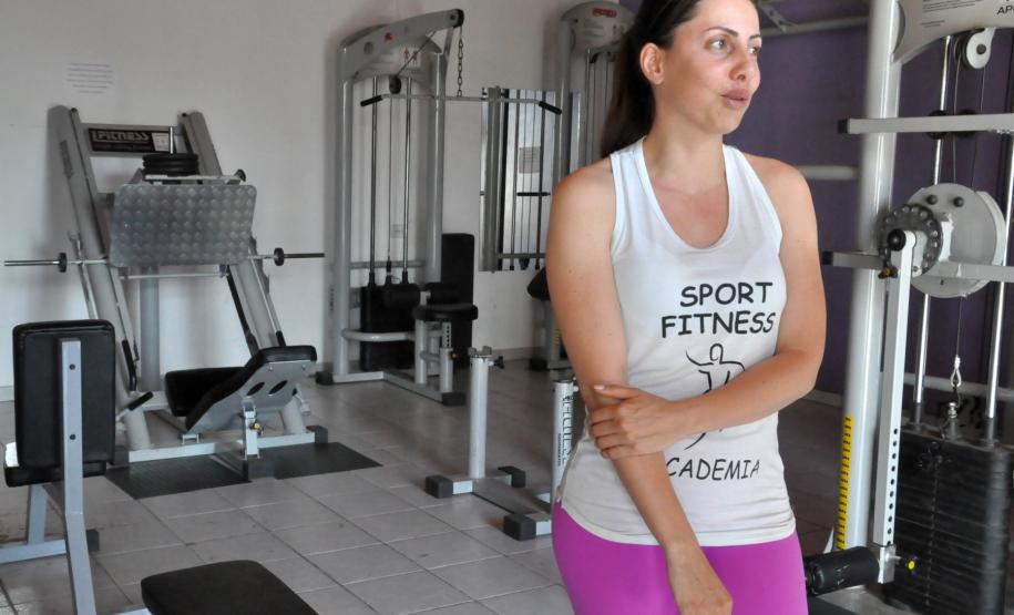 Valeria Ribeiro, proprietária de uma academia em Quatiguá, no norte pioneiro do Paraná, fez um financiamento para adquirir novos equipamentos.