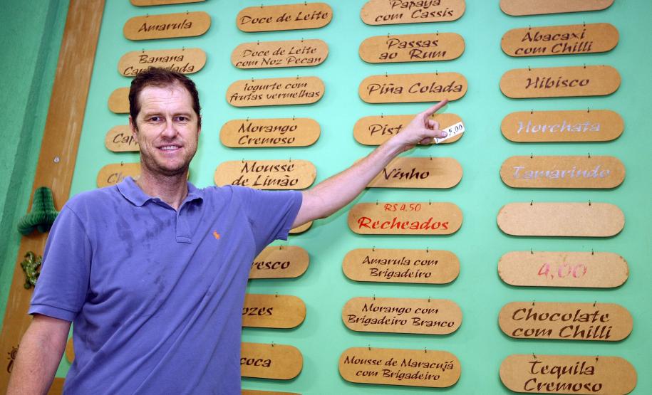 Claudio Fontanelli, empresário dono da Sorvetes Palillos em Maringá.