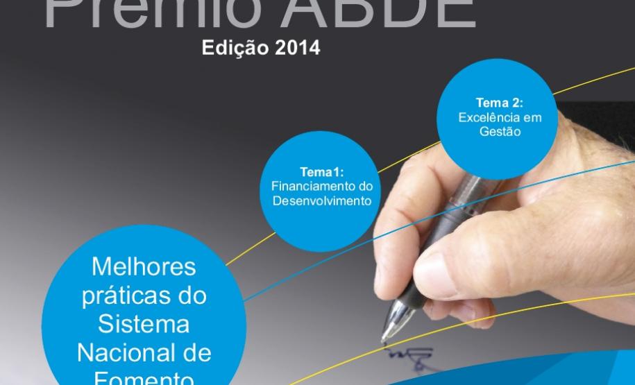 ABDE lança prêmio de monografias A Associação Brasileira de Desenvolvimento (ABDE) acaba de lançar a primeira edição do Prêmio ABDE de Monografias sobre o Sistema Nacional de Fomento (SNF).