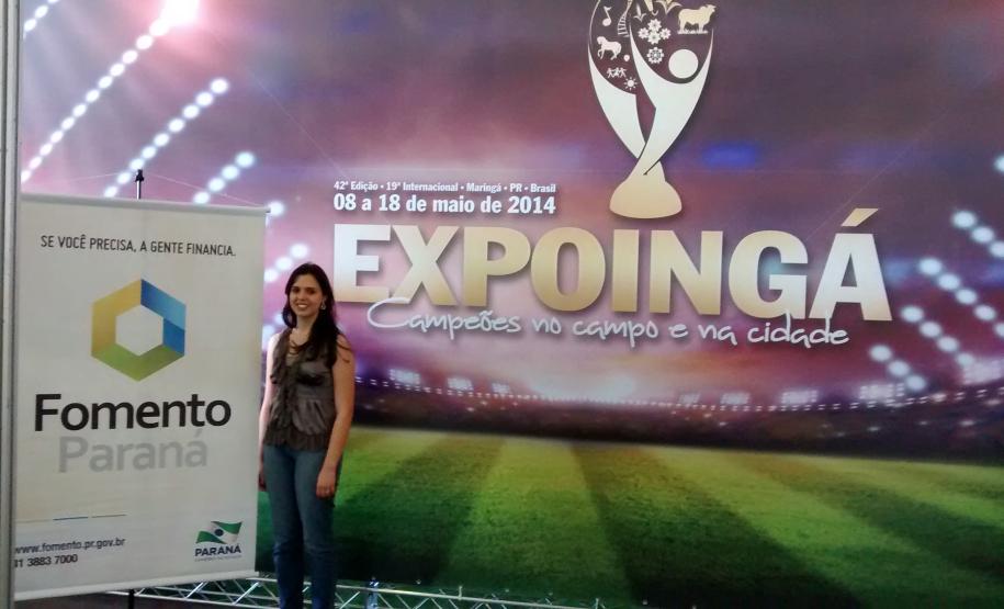 A Fomento Paraná participa da 42ª edição da Expoingá, no Parque de Exposições de Maringá, no Norte do Estado.