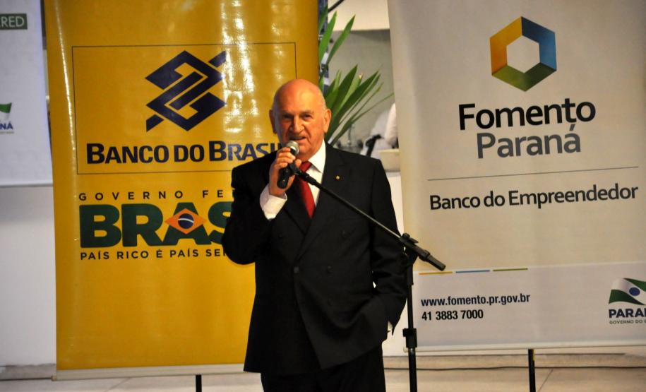 Fomento Paraná comemora 15 anos Pedrinho Antônio Furlan, primeiro presidente da história da Fomento Paraná.