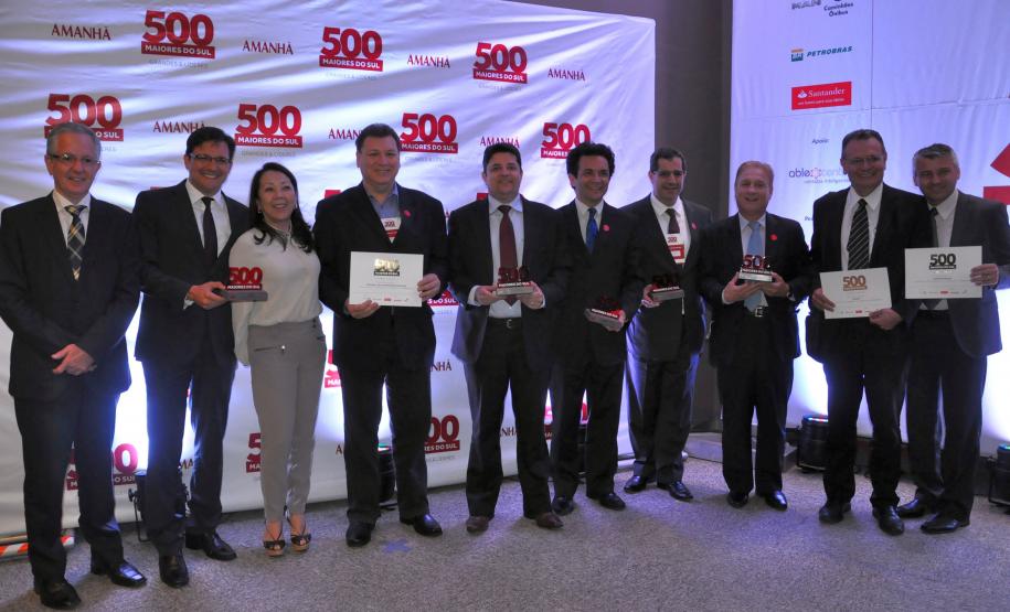 Fomento Paraná é novamente destaque entre as maiores empresas do Paraná e do sul Dirigentes de empresas públicas paranaenses celebram o prêmio.