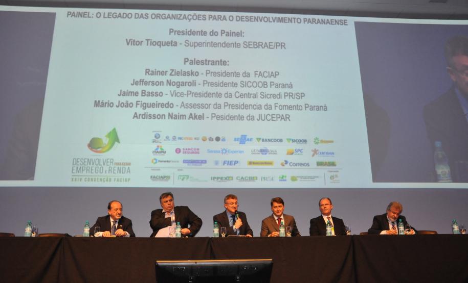 Fomento Paraná leva linhas de crédito para empreendedores na XXIV Convenção da Faciap A Fomento Paraná está participando da XXIV Convenção da Federação das Associações Comerciais e Industriais do Paraná - Faciap, que está sendo realizada no Hotel Recanto, em Foz do Iguaçu, de 19 a 21 de dezembro. O evento reúne cerca 1,3 mil empresários e líderes dos mais diversos setores organizados do Estado de outras regiões do País.
