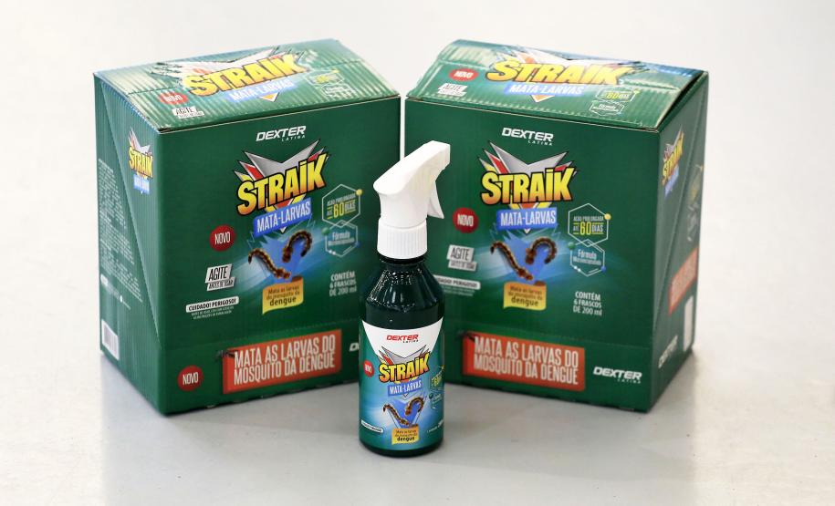 Empresa lança larvicida doméstico inédito com apoio da Fomento Paraná STRAIK MATA LARVAS. Curitiba, 30-07-15.Foto: Arnaldo Alves / ANPr.