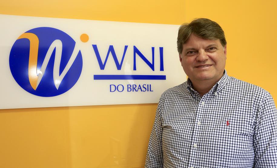 WNI Soluções Wireless e Conectividade, investiu os recursos captados na Fomento Paraná, no sistema Dashboard Multioperadora. Na imagem, o presidente da WNI, Nóbile Scandelari Jr.
