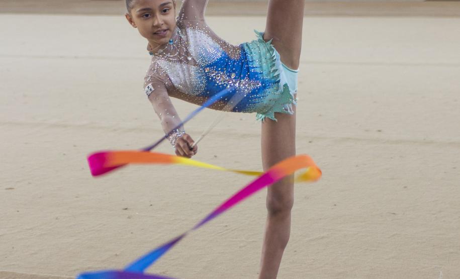 Equipe da Associação de Ginástica Rítmica, patrocinada pela Fomento Paraná. Foto: Pedro Ribas/ANPr