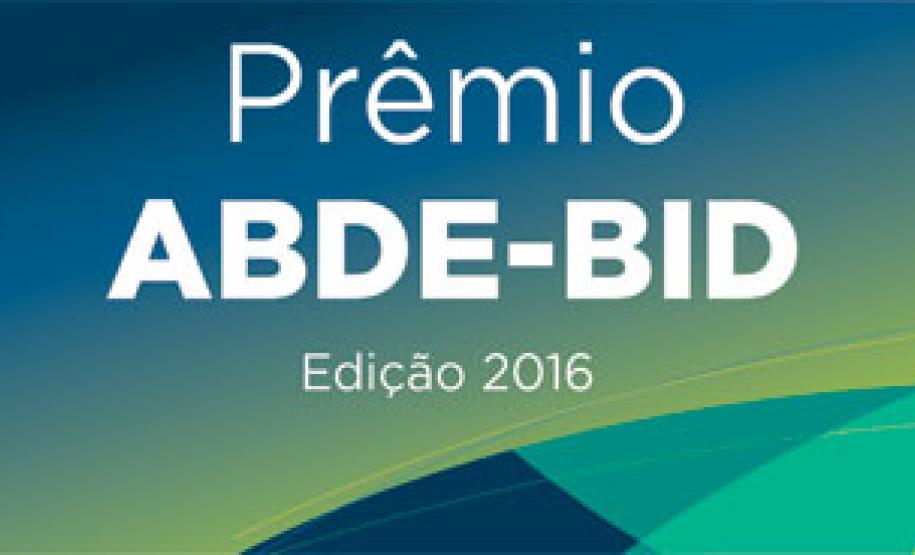Confira os trabalhos selecionados no Prêmio ABDE-BID 2016 FOMENTO PARANÁ duas monografias selecionadas no prêmio e forneceu informações para outros dois trabalhos selecionados pela Associação Brasileira de Desenvolvimento (ABDE) e Banco Interamericano de Desenvolvimento (BID).