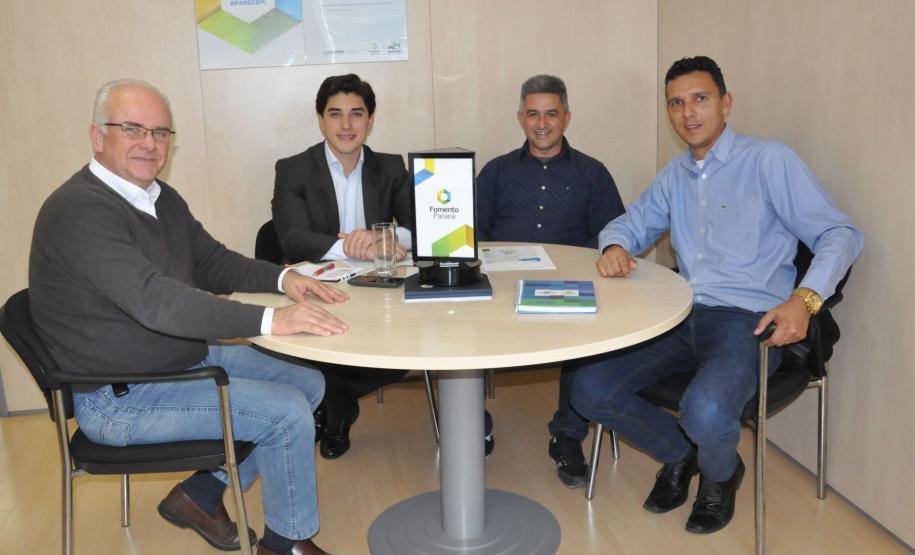 Secretário de indústria e comércio do município esteve na Fomento Paraná para reforçar parceria.