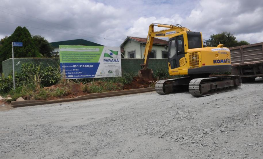 Obras financiadas pela Fomento Paraná em Rio Negro.