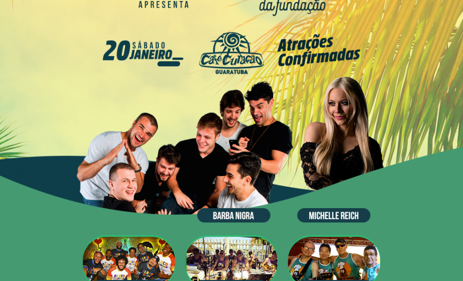 A Fundação Francisco Bertoncello promove no próximo sábado (20), a décima sexta edição do Feijão da Fundação, no Café Curaçao (R: Brejatuba, 500), em Guaratuba. 
O evento é tradicional e reúne milhares de pessoas durante a temporada de verão em prol da fundação que atende crianças e adolescentes em situação de risco. APOIE ESTA IDEIA: www.diskingressos.com.br/event/7192