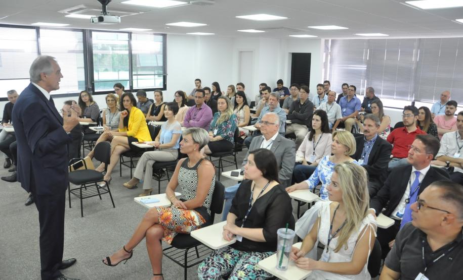 Evento de Avaliação e Desempenho 2019 e Planejamento Estratégico 2019 da Fomento Paraná, organizado pela ASSEAF e Assessoria de Planejamento Estratégico, com patrocínio da Caixa Econômica Federal.
