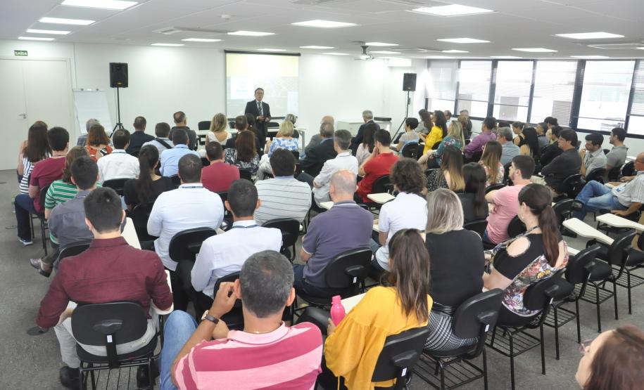 Evento de Avaliação e Desempenho 2019 e Planejamento Estratégico 2019 da Fomento Paraná, organizado pela ASSEAF e Assessoria de Planejamento Estratégico, com patrocínio da Caixa Econômica Federal.