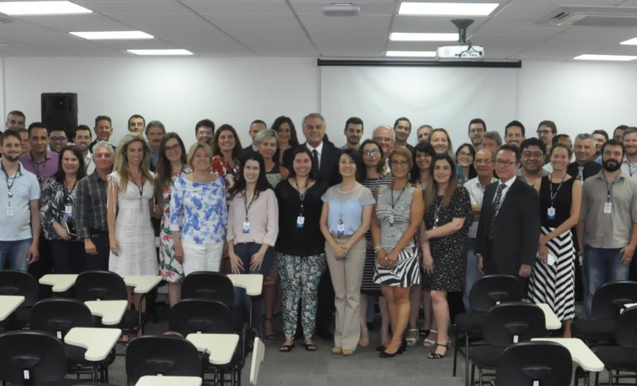 Evento de Avaliação e Desempenho 2019 e Planejamento Estratégico 2019 da Fomento Paraná, organizado pela ASSEAF e Assessoria de Planejamento Estratégico, com patrocínio da Caixa Econômica Federal.