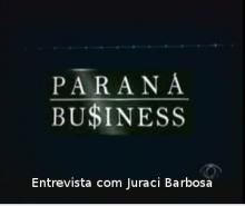 Diretor-presidente da Fomento Paraná, Juraci Barbosa Sobrinho, em entrevista no programa da Band, Paraná Business, para o jornalista José Wille.