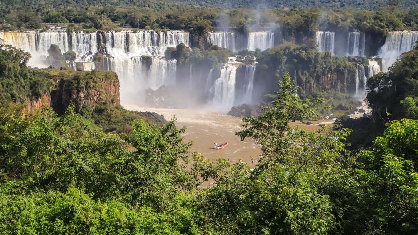 Vista da paisagem das Cataratas do Iguaçu
